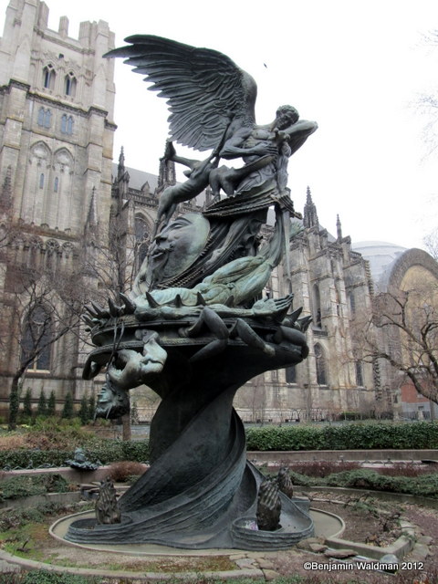 Peace-Fountain-Cathedral-St-John-the-Divine-Decapitated-Satan-Giraffes-DNA-NYC