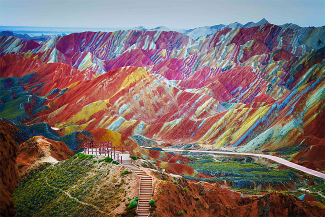 stripey mountains