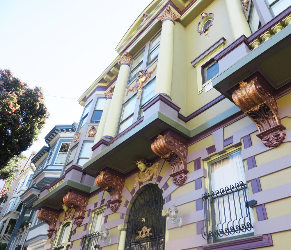 very very ornate house off haight in san francisco