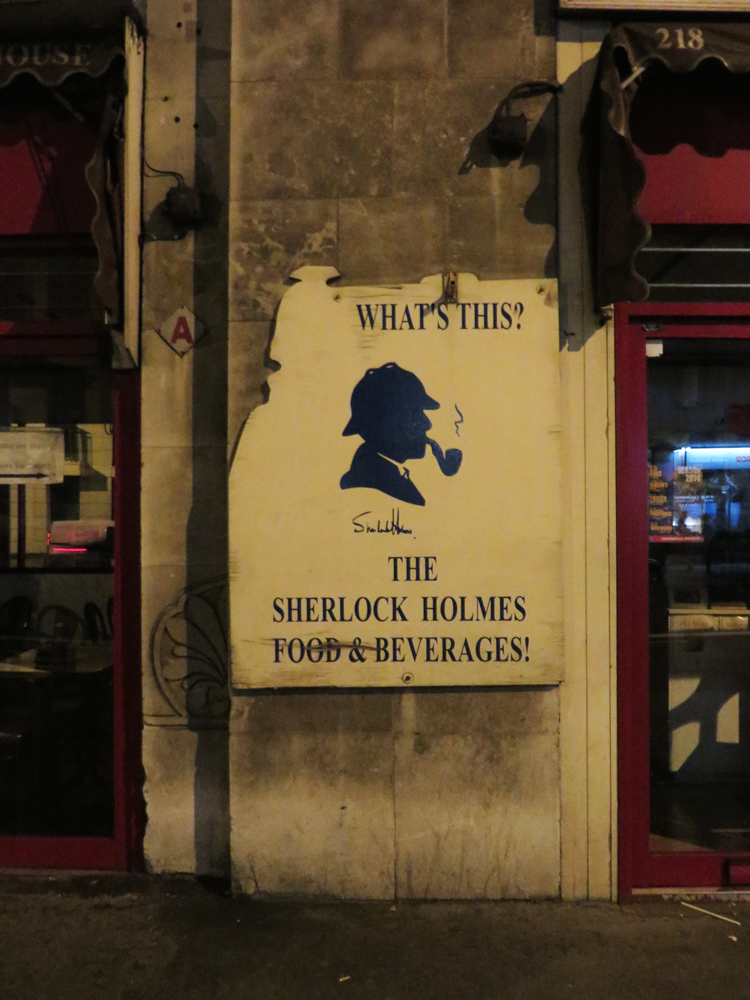 Sherlock Holmes cafe and beverages