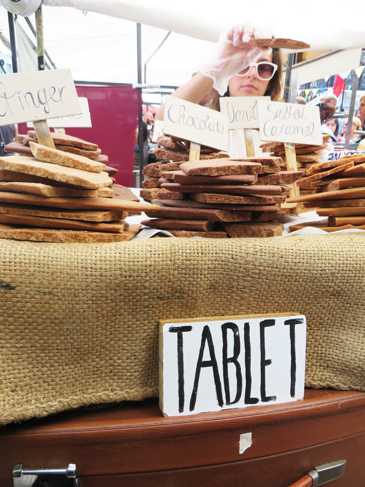 A pile of tablet at Camden Market