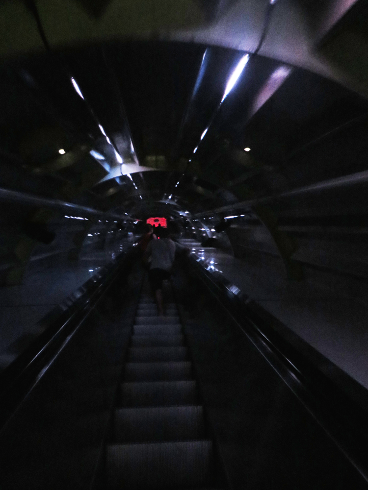 The Atomium's Cylon escalator