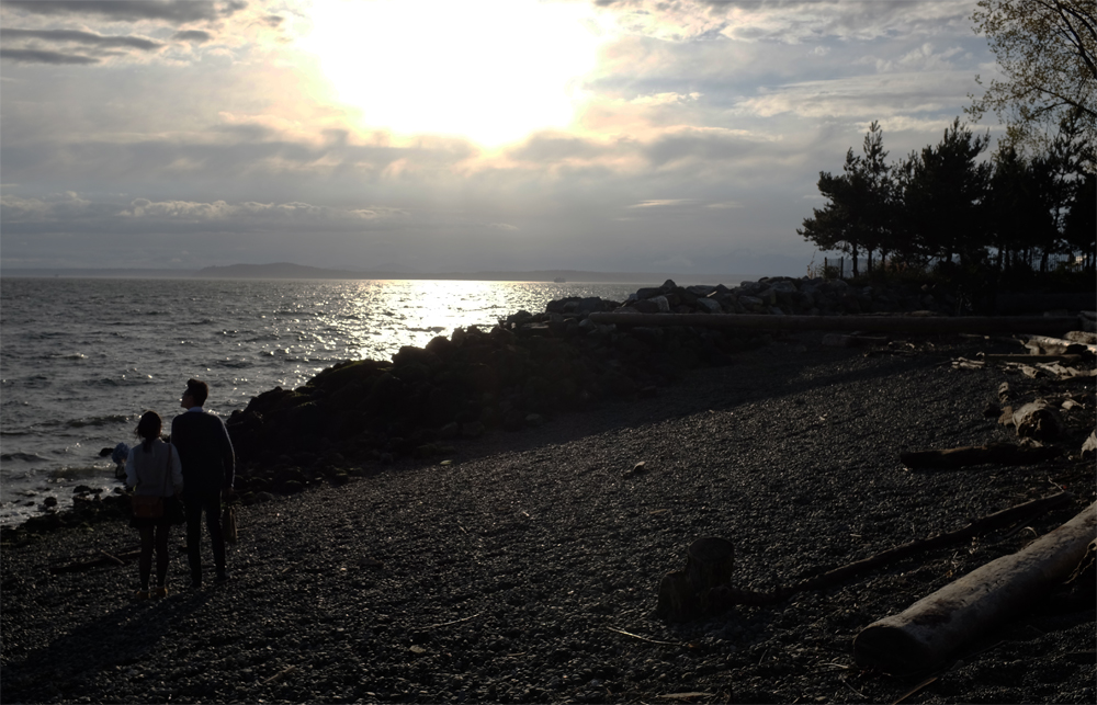 Couple at Myrtle Edwards Park