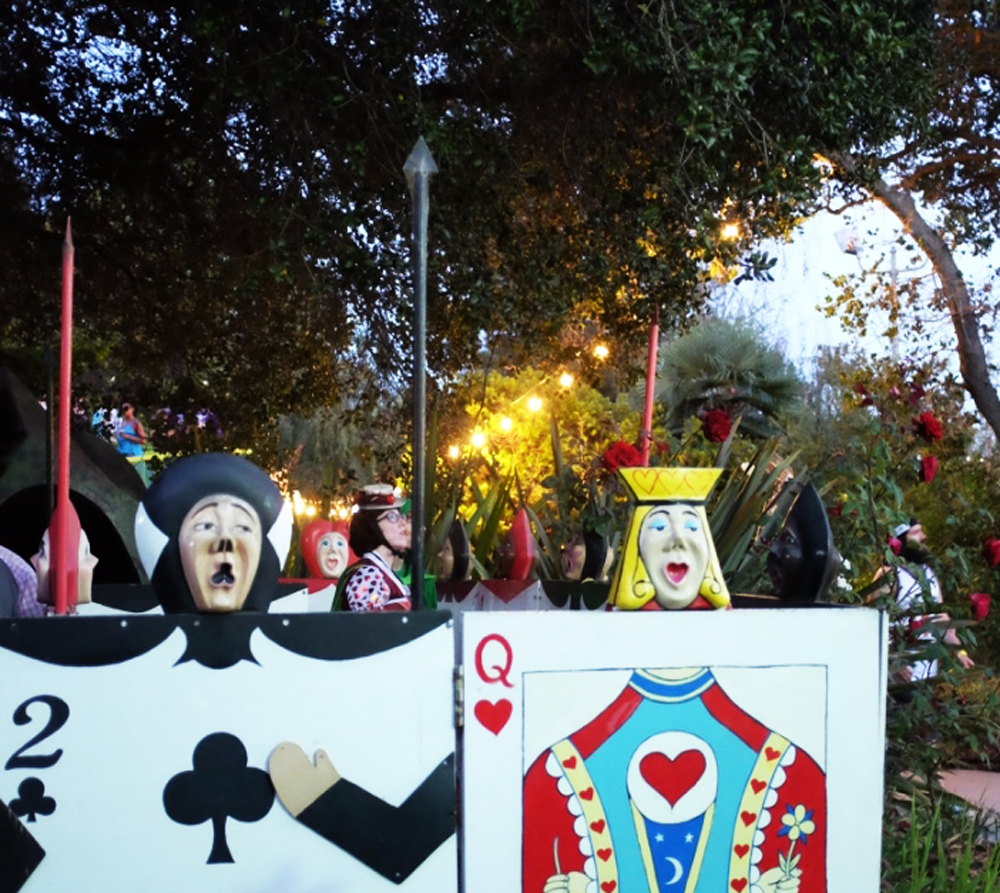 Playing card guards at Fairyland