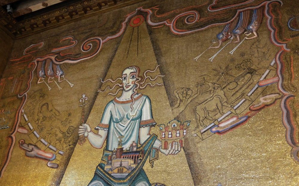 Queen of Lake Mälaren in the Gold Room at Stockholm's City Hall