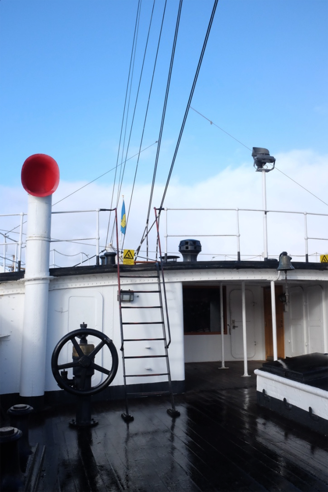 Some of the deck of the Af Chapman in Stockholm