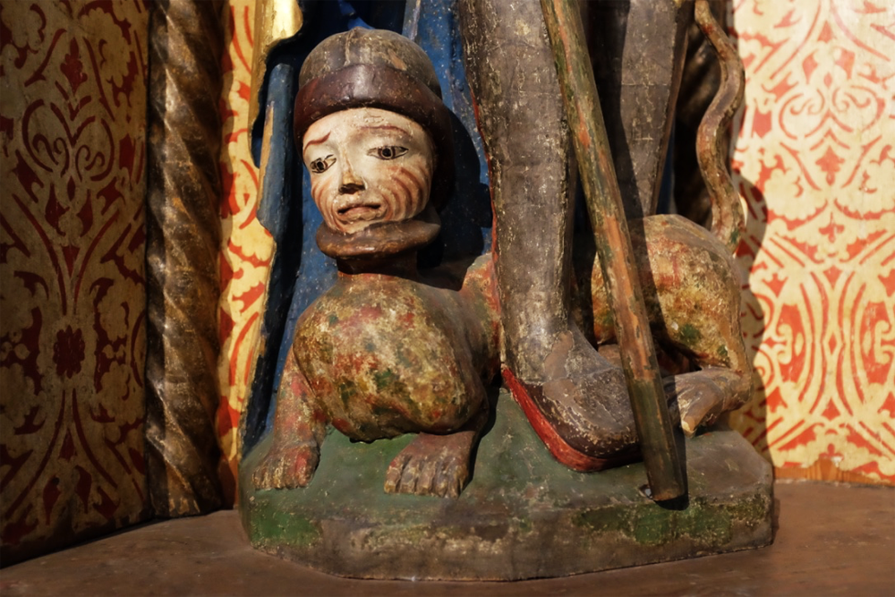 Religious carving at Stockholm's Historiska Museet