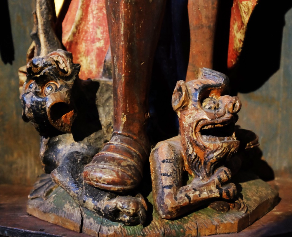 Religious carving at Stockholm's Historiska Museet