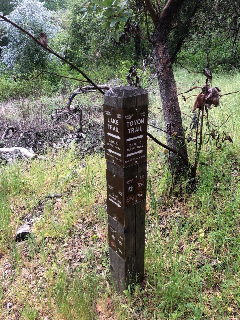 sign for a trailhead